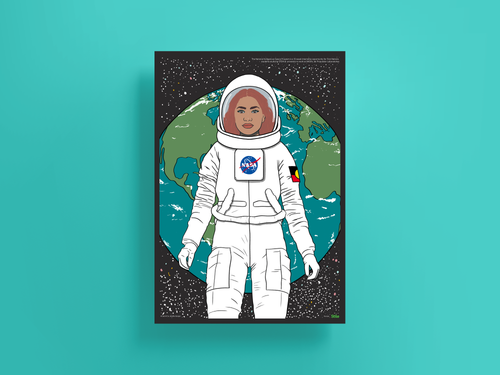 Gloria the Astronaut Poster